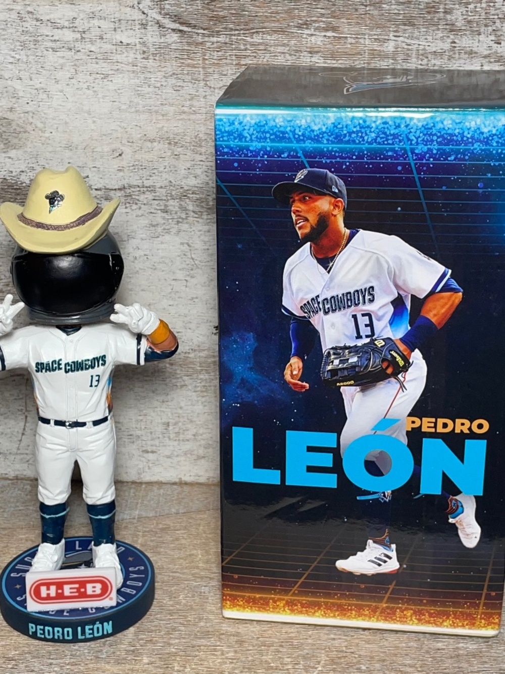 MiLB Sugar Land Space Cowboys #13 Pedro Leon Bobblehead SGA World Champions New